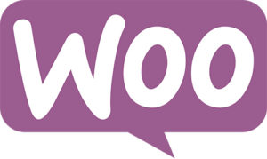 Woo écrit en blanc dans une bulle de bande dessinée violette