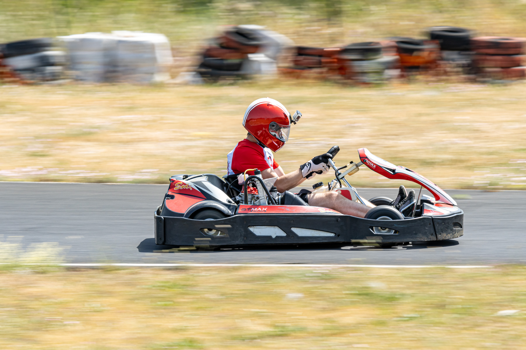 Kart de location sport en action sur le circuit de karting Fun Kart (Ganges - Hérault)