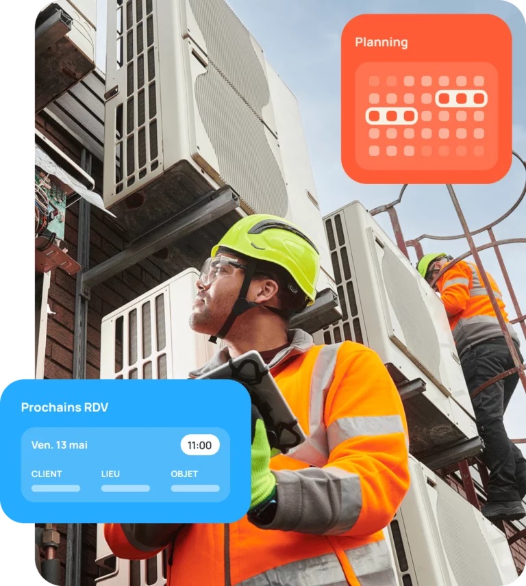 Artisan du bâtiment Artisan du bâtiment sur un chantier